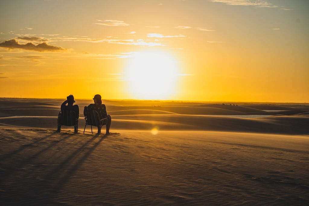 Pôr do Sol - Lençóis Maranhenses - Santo Amaro/MA - Brasilidades - Descubra o Brasil de Leste a Oeste